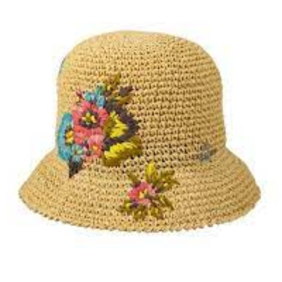 Brand New NWT Coach Hawaiian Floral Crochet Collapsible Bucket Hat - Picture 1 of 9